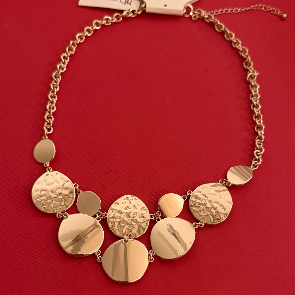 New Directions Gold-Tone Circle Necklace 30$
